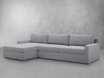 Rosalina 2-pc Fabric Slipcover Sectional