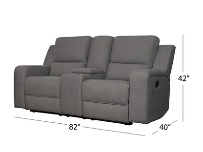 Margaret Fabric Manual Reclining Loveseat