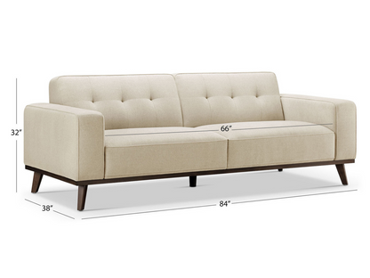 Vicenza Mid-Century Upholstered 2-pc Sofa and Chair Collection