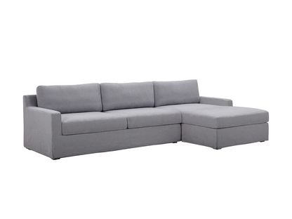 Rosalina 2-pc Fabric Slipcover Sectional