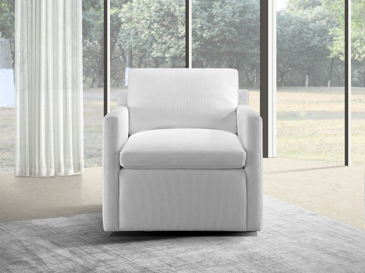 JoJo Fletcher Luxe Feather and Down Swivel Chair