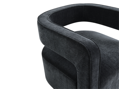 Lunar Stain-Resistant Fabric Swivel Chair