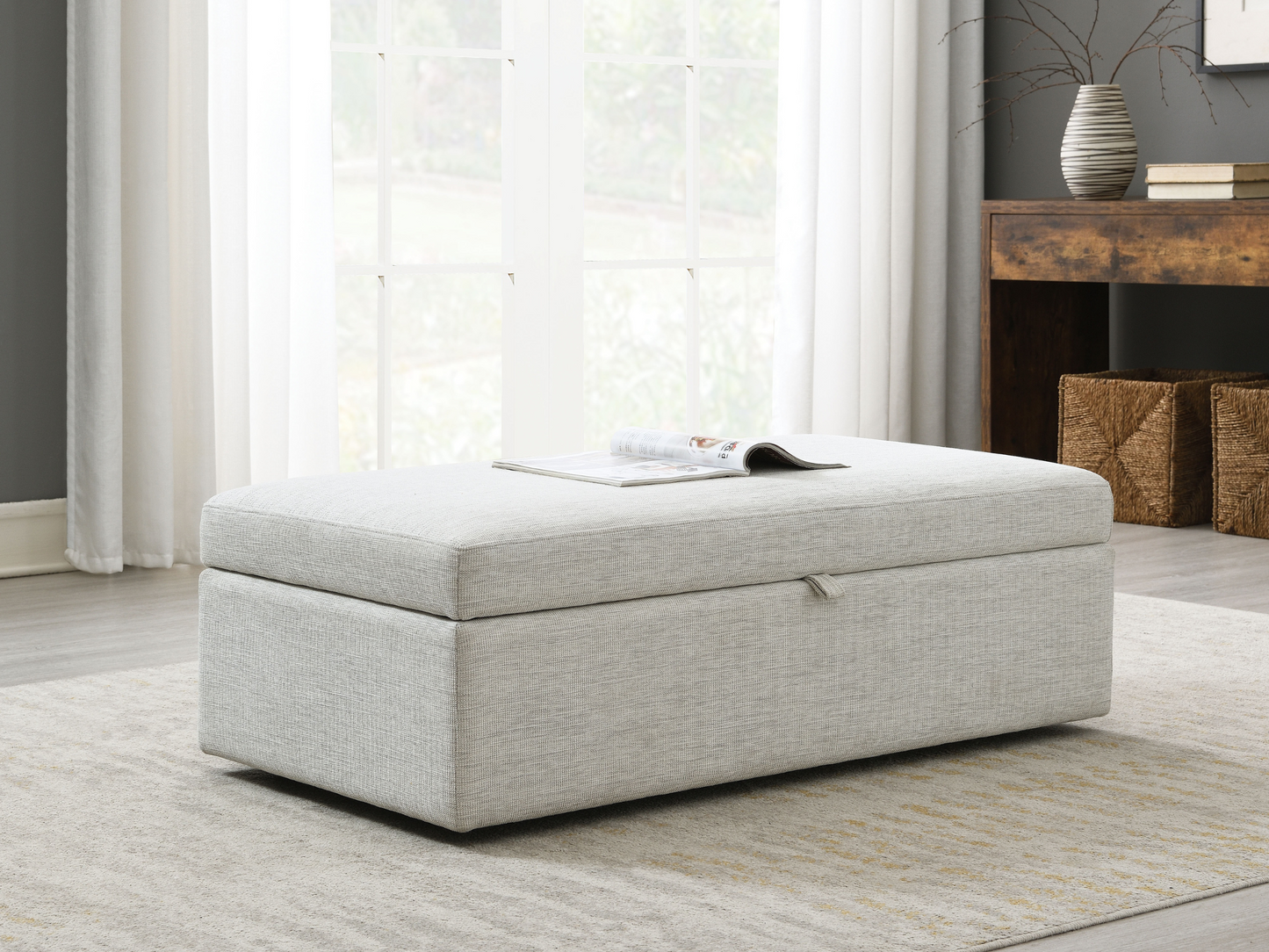 Winona Rectangle Storage Ottoman