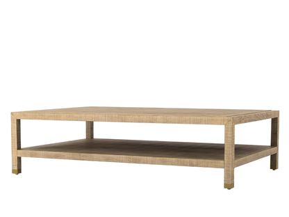 Bacara Modern Classic Wood Brushed Coffee Table 60'