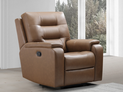 Waylen Top-Grain Leather Manual Recliner