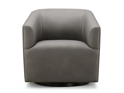 Wells Nubuck Leather Swivel Chair