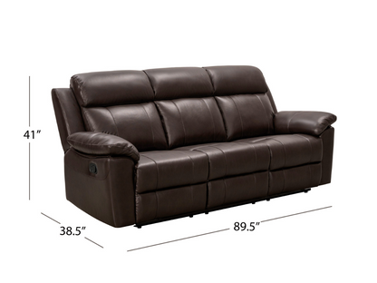 Braylen Top Grain Leather Reclining Sofa And Loveseat Set