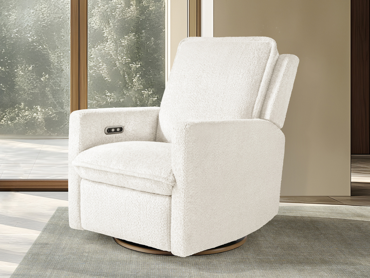 Ayden Boucle Swivel Glider Power Recliner