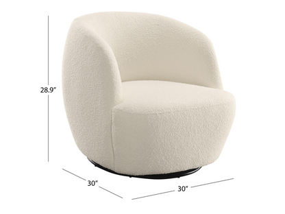 Blair Bouclé Swivel Chair