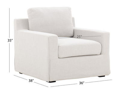 Rosalina 2-pc Fabric Slipcover Sofa and Chair Collection