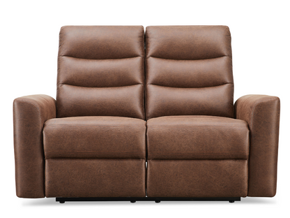 Bentley Fabric Manual Reclining Loveseat - Brown