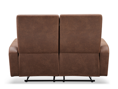 Bentley Fabric Manual Reclining Loveseat - Brown