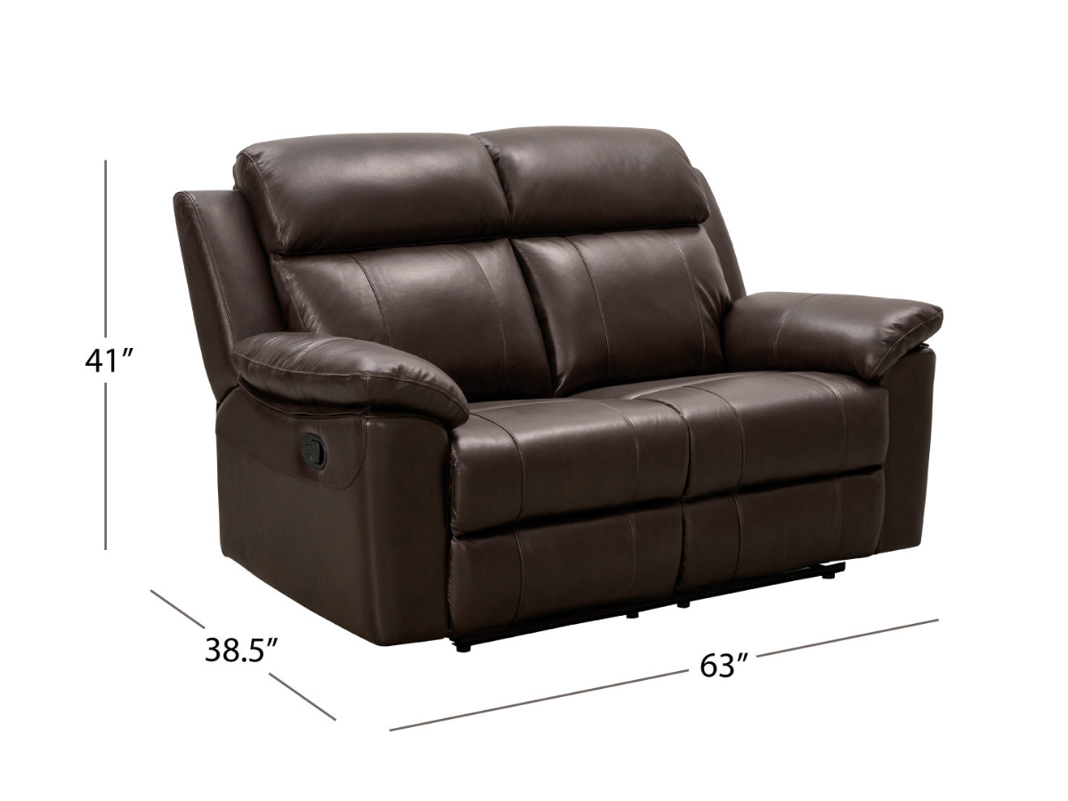 Braylen Top Grain Leather Reclining Loveseat