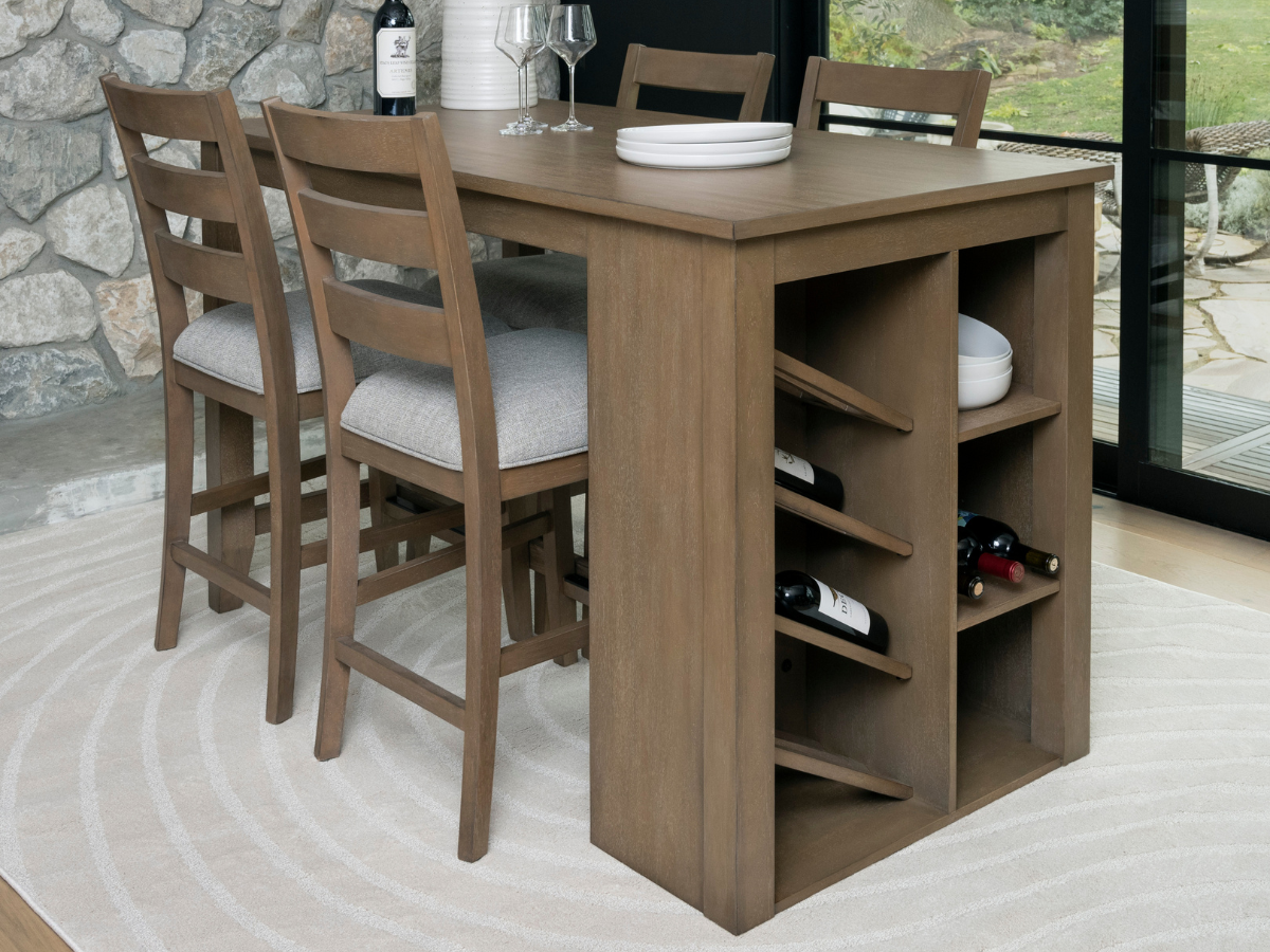 Kaylen 5-pc Dining Set with Storage