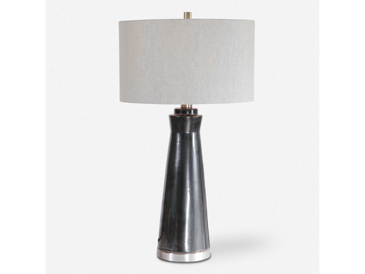 Abbyson Home Arlo Dark Charcoal Table Lamp