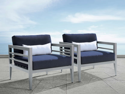 Belamar 1 Sofa + Armchair (2-pack) - Blue