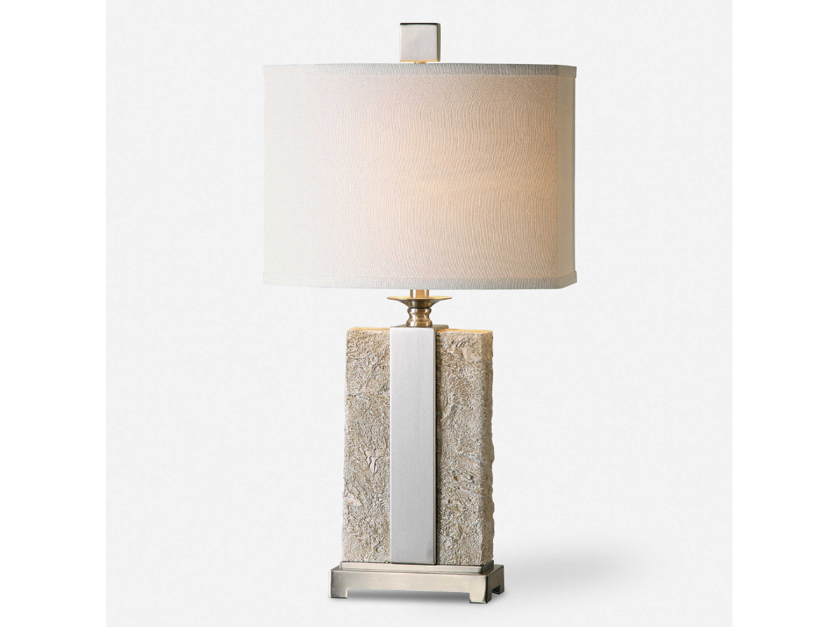 Abbyson Home Benson Stone Ivory Table Lamp