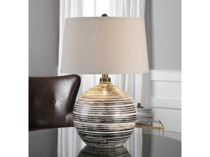 Abbyson Home Bodhi Mocha Ivory Lamp