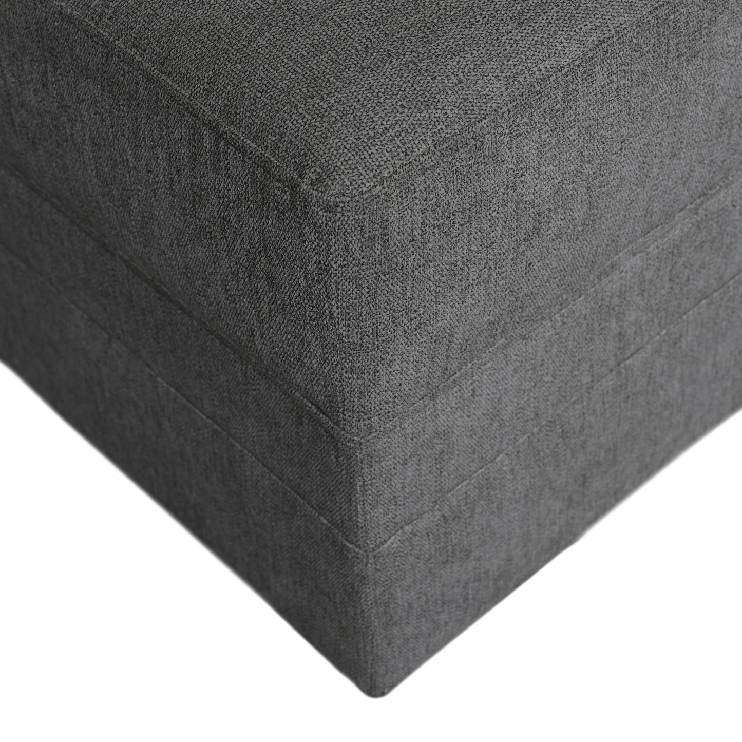 Brentwood 3-pc Fabric Modular Sectional - Dark Gray (No Ottoman)