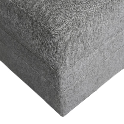 Brentwood 3-pc Fabric Modular Sectional - Gray (No Ottoman)