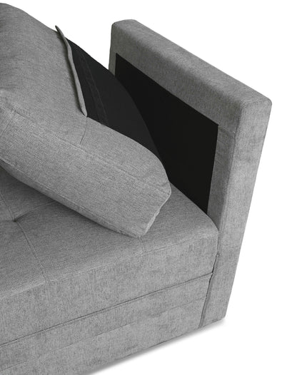 Brentwood 3-pc Fabric Modular Sectional - Gray (No Ottoman)