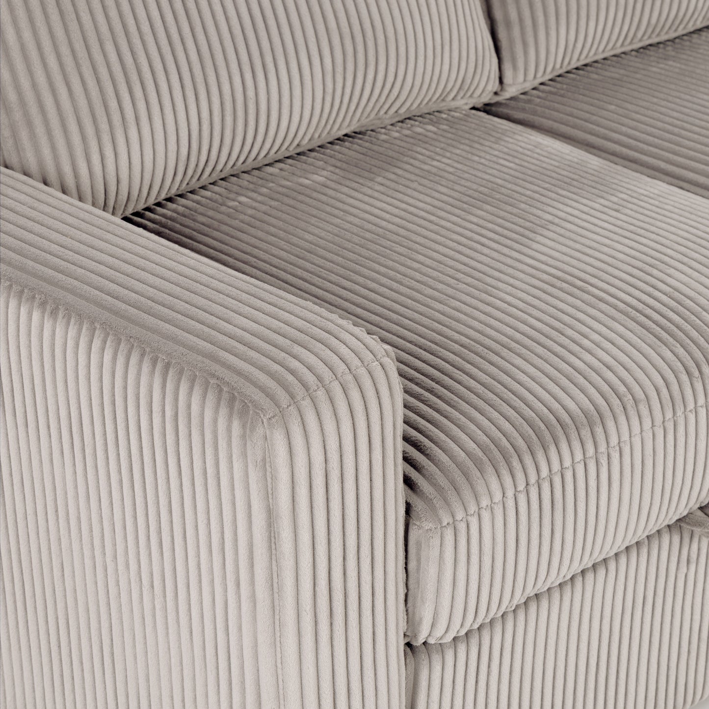 Haven Corduroy 2-pc Reversible Sleeper Sectional with Storage Chaise, Beige