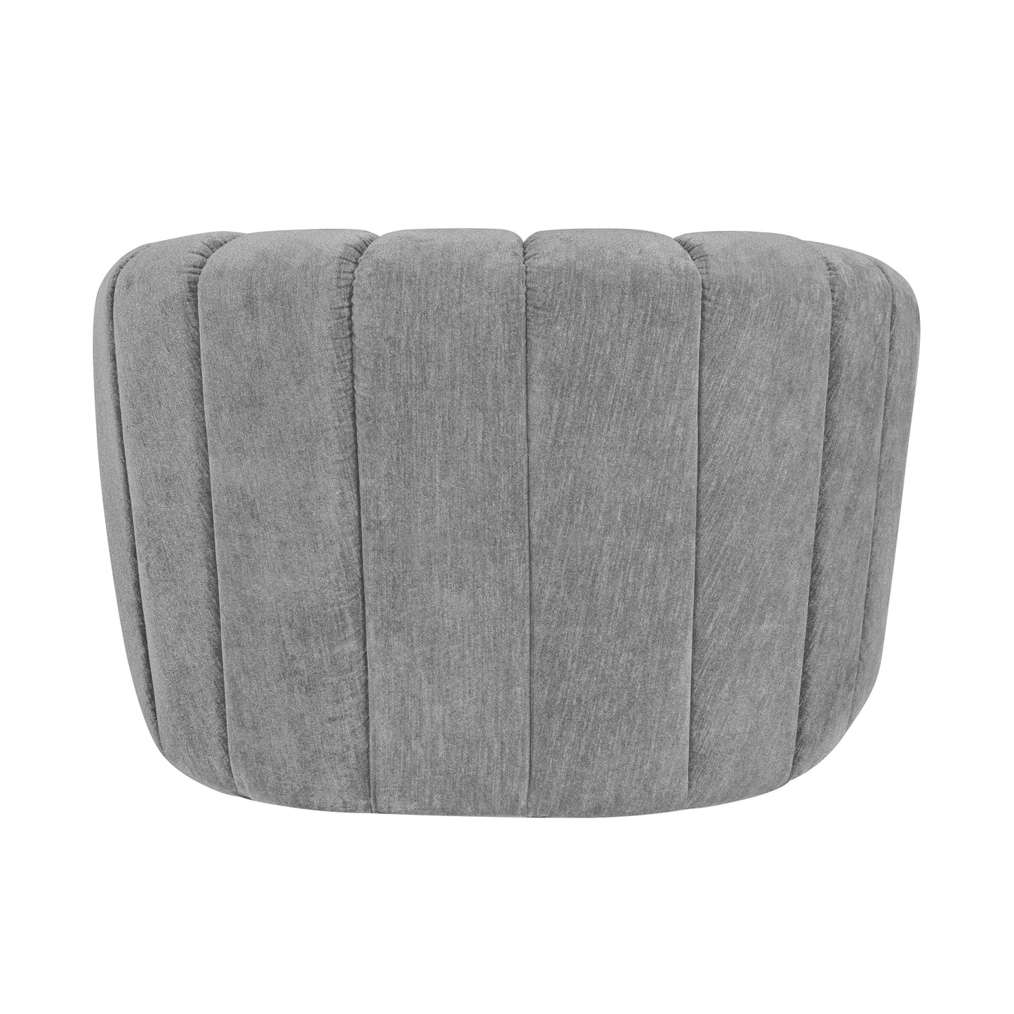Burke Fabric Swivel Chair - Gray