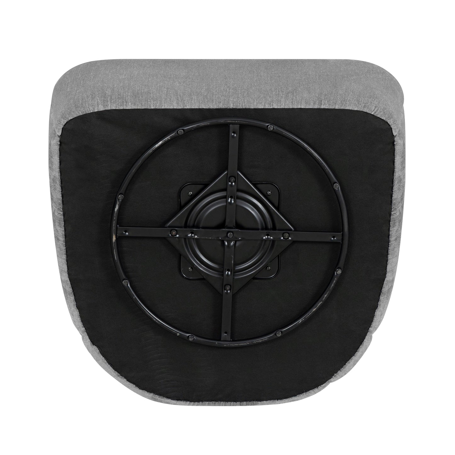 Burke Fabric Swivel Chair - Gray