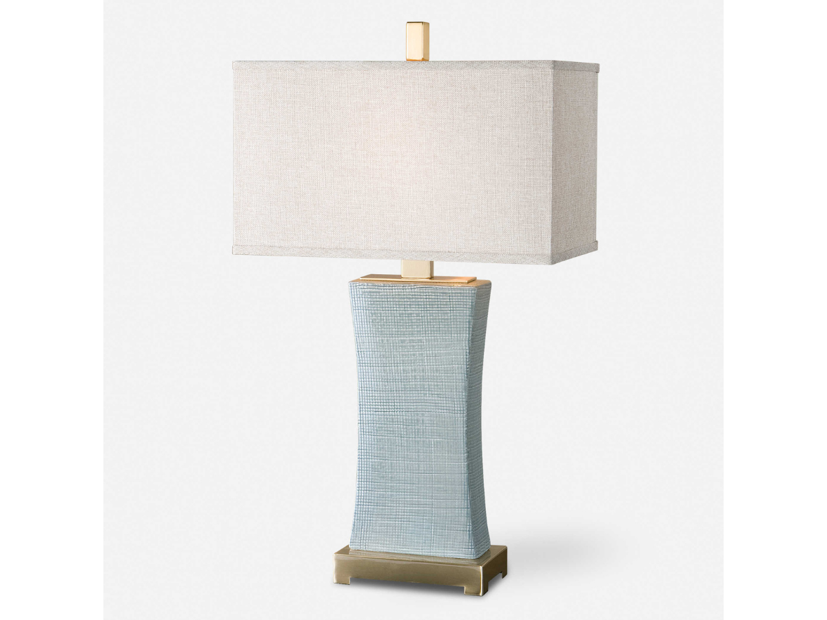 Abbyson Home Cantara Blue Gray Table Lamp