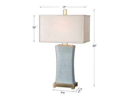 Abbyson Home Cantara Blue Gray Table Lamp