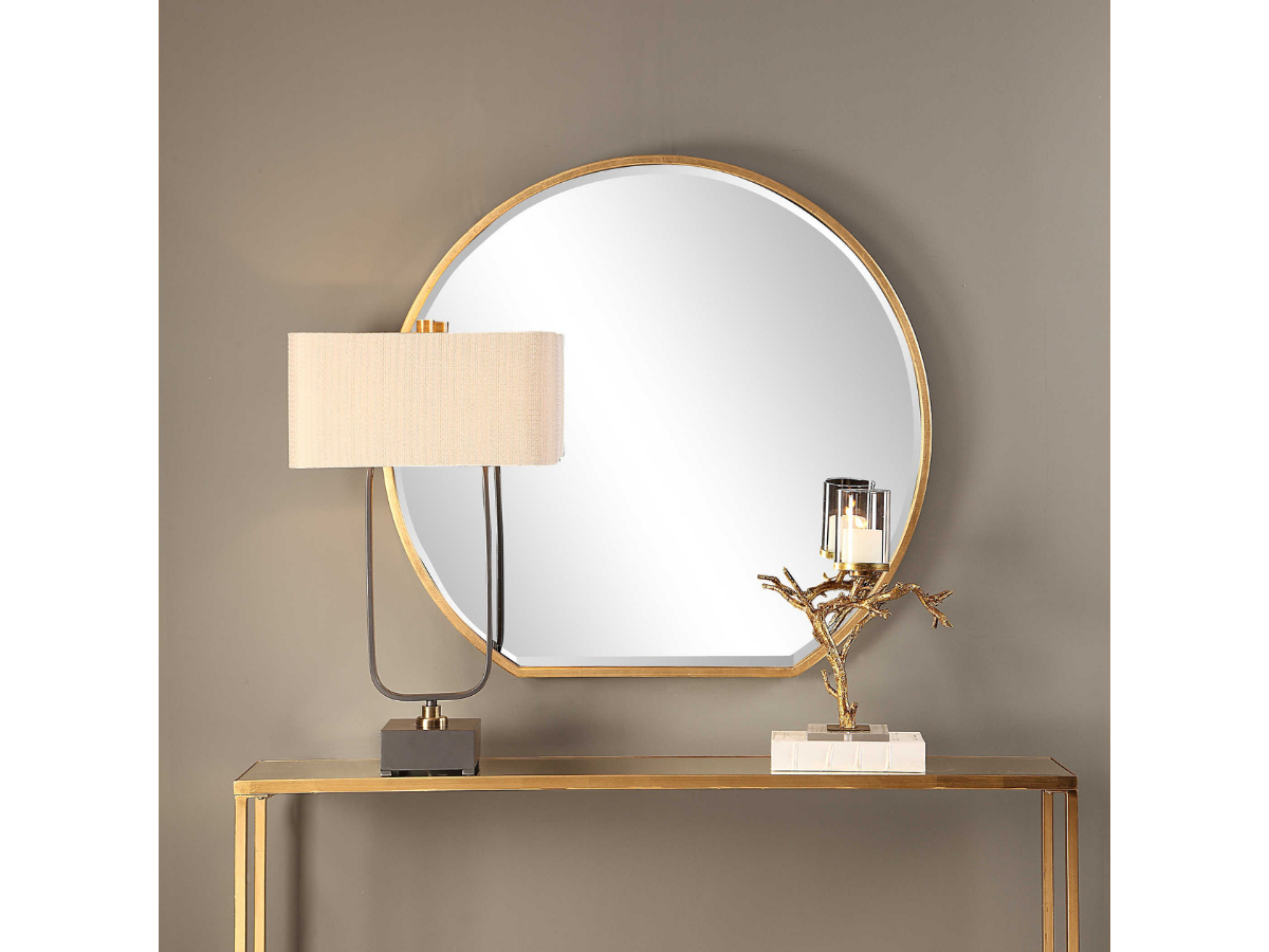 Abbyson Home Carra Gold Mirror