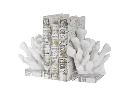Abbyson Home Chandler White Bookends, Set of 2