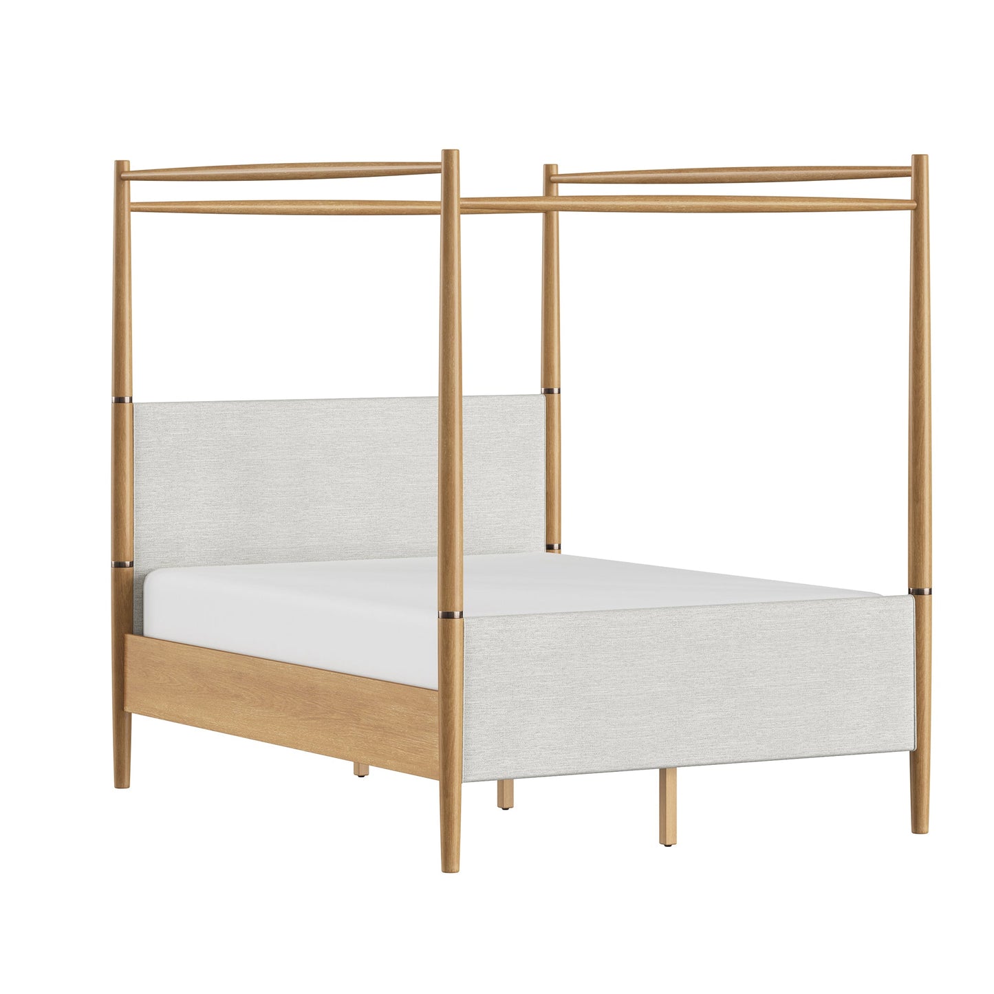 Charlotte Canopy Bed - Blonde - Queen