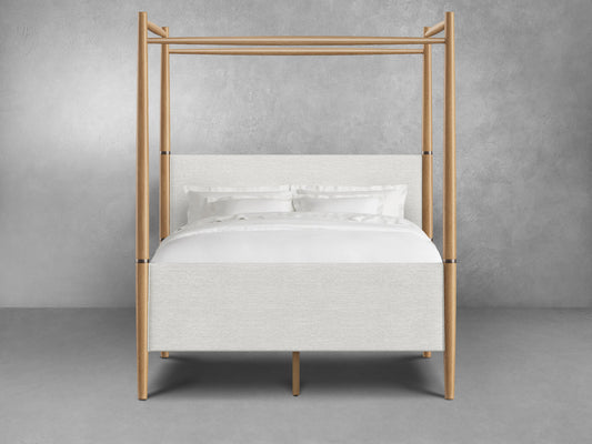 Charlotte Canopy Bed - Blonde - Queen
