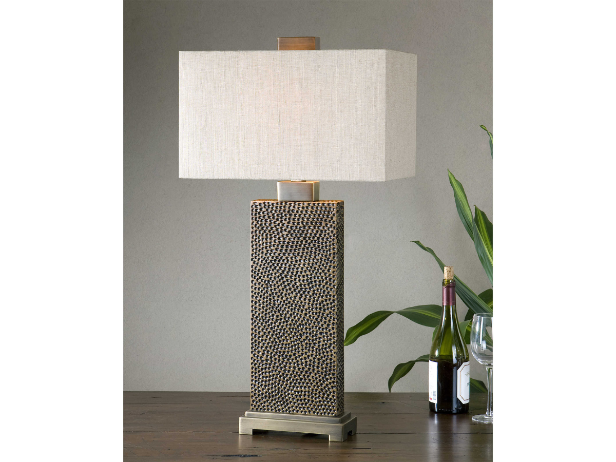 Abbyson Home Connor Coffee Bronze Table Lamp