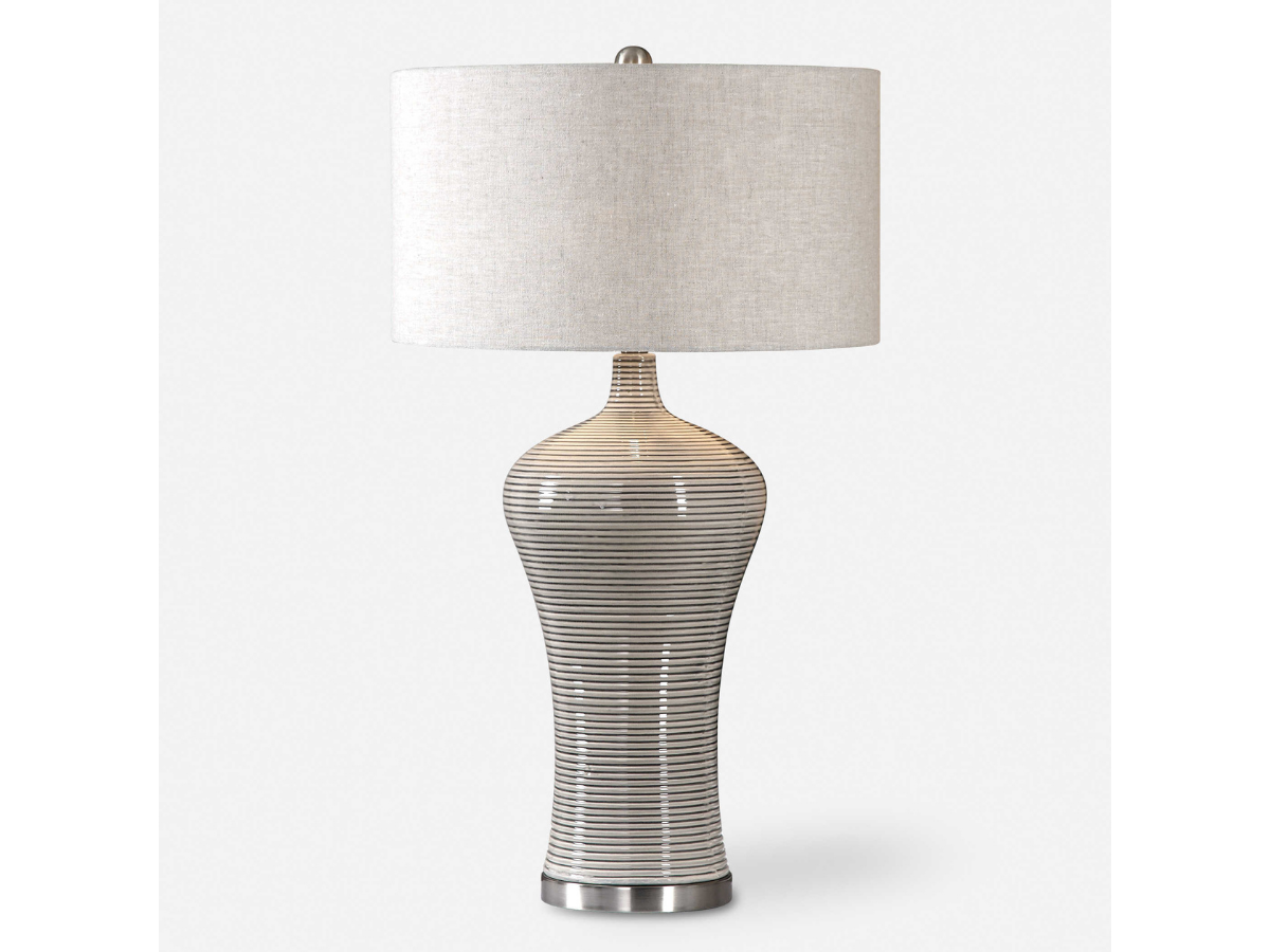 Abbyson Home Dana Light Gray Table Lamp