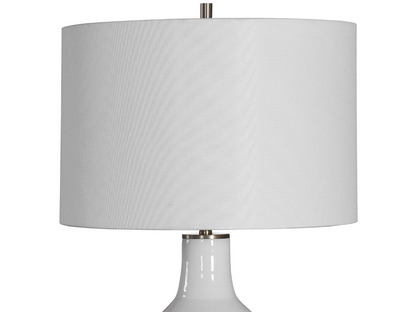 Abbyson Home Danil White Crackle Table Lamp