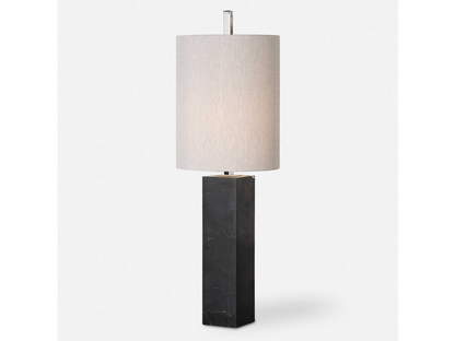 Abbyson Home Delan Marble Column Accent Lamp