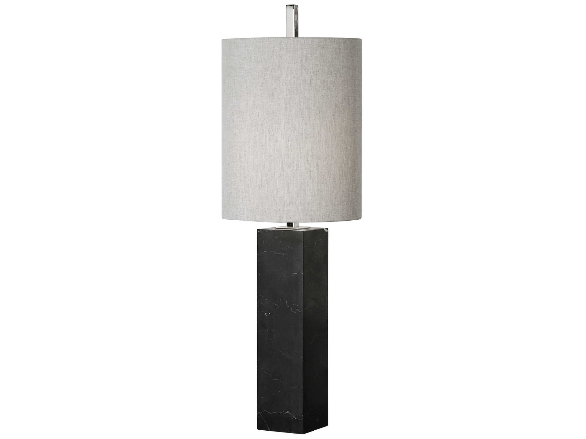 Abbyson Home Delan Marble Column Accent Lamp