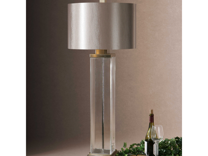 Abbyson Home Drew Clear Glass Table Lamp