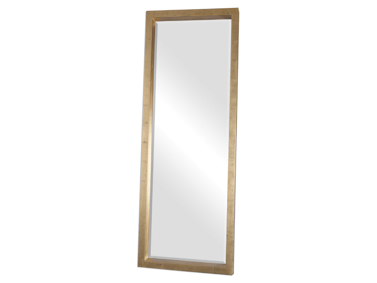 Abbyson Home Edie Gold Leaner Mirror