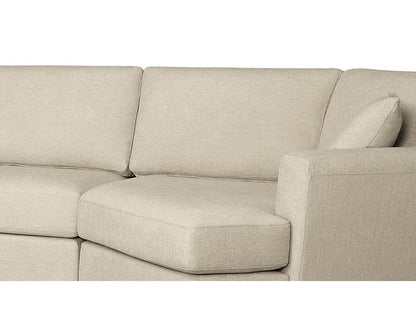 Elliot Fabric Cuddler Sectional - Sand