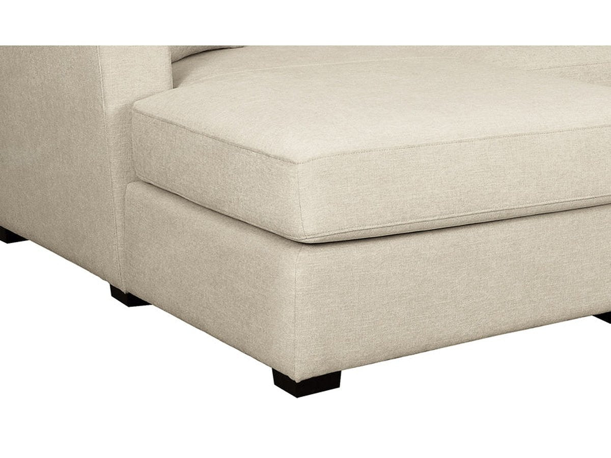 Elliot Fabric Cuddler Sectional - Sand