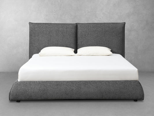 Elsen Upholstered Bed - Charcoal - King