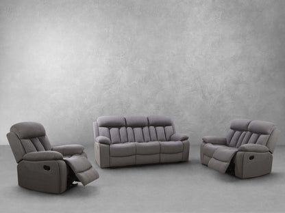 Fletcher Stain-Resistant Fabric Reclining 3-pc Sofa Set