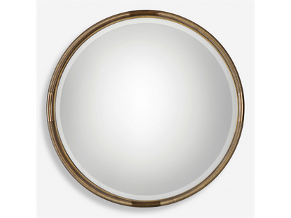 Abbyson Home Fontane Iron Coil Round Mirror