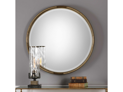 Abbyson Home Fontane Iron Coil Round Mirror