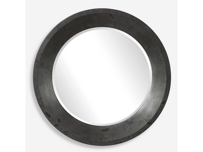 Abbyson Home Ford Round Industrial Mirror