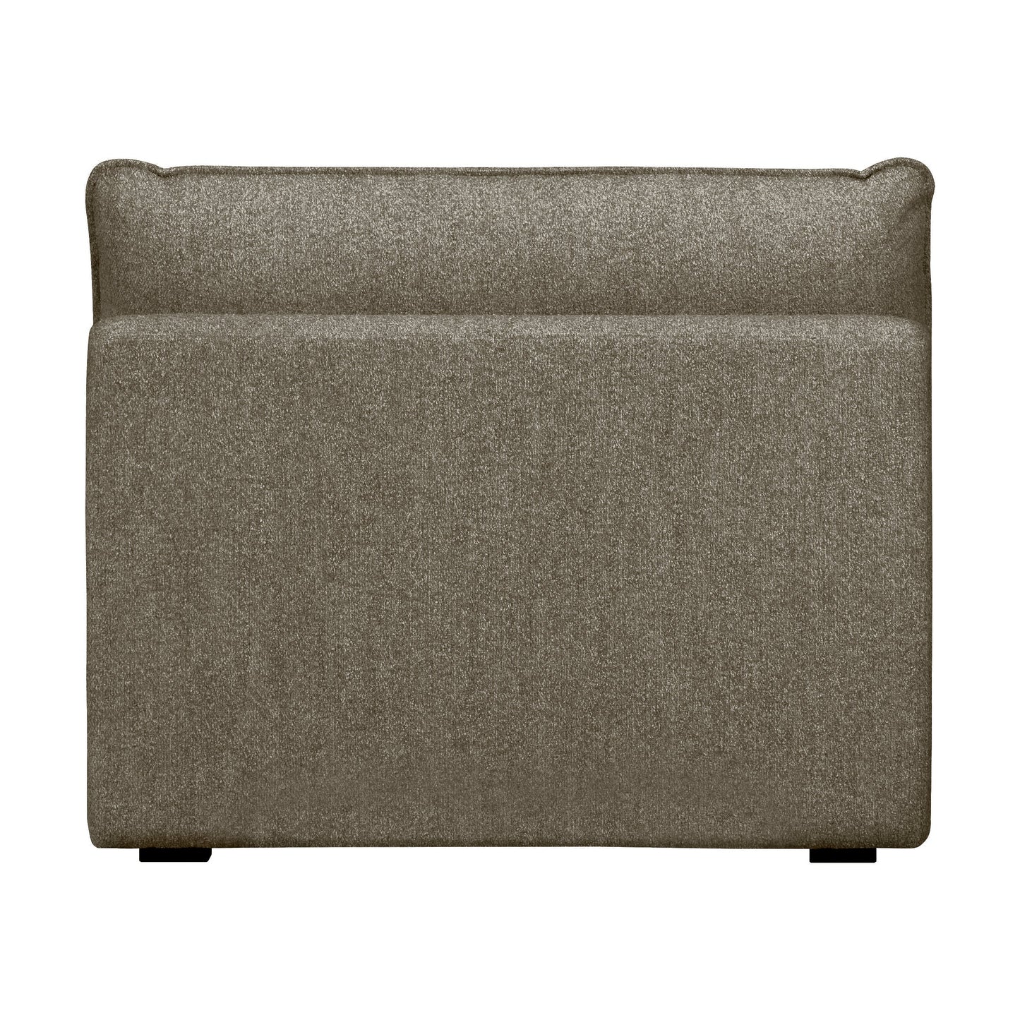 Luxe Boucle Armless Chair, Mocha