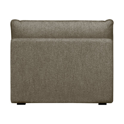 Luxe Boucle Armless Chair, Mocha